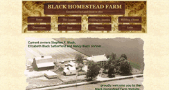 Desktop Screenshot of blackhomesteadfarm.com