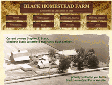 Tablet Screenshot of blackhomesteadfarm.com